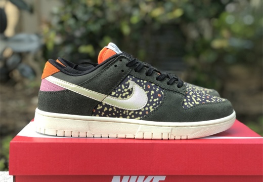 Nike Dunk Low Rainbow Trout Black Orange Pink FH7523-300  36-47.5